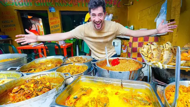 'Video thumbnail for COLOMBIAN STREET FOOD at Bazurto Market!! CHEAP Street Food in Cartagena, Colombia!'