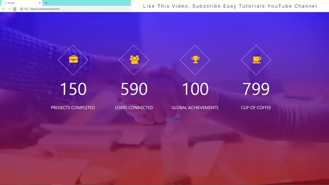 'Video thumbnail for How To Make Counters On Website Using HTML CSS JavaScript _ Create Counter Up'