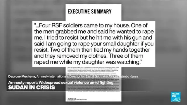 'Video thumbnail for 'Unacceptable': Amnesty report exposes sexual violence against Sudanese women—used as weapon of war'