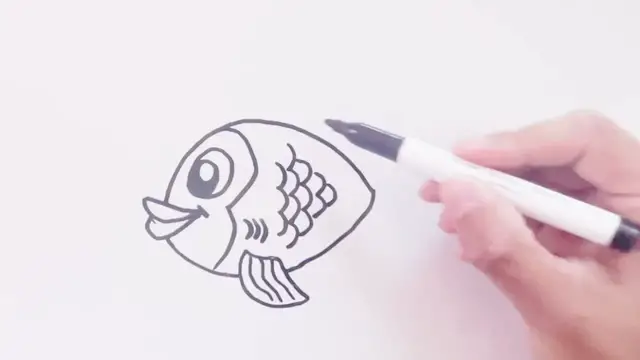 'Video thumbnail for Drawing A Cartoon Goldfish'