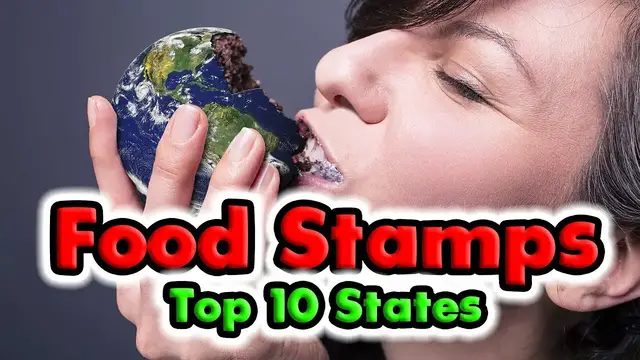 'Video thumbnail for 10 States With the Highest Food Stamp Rate.'
