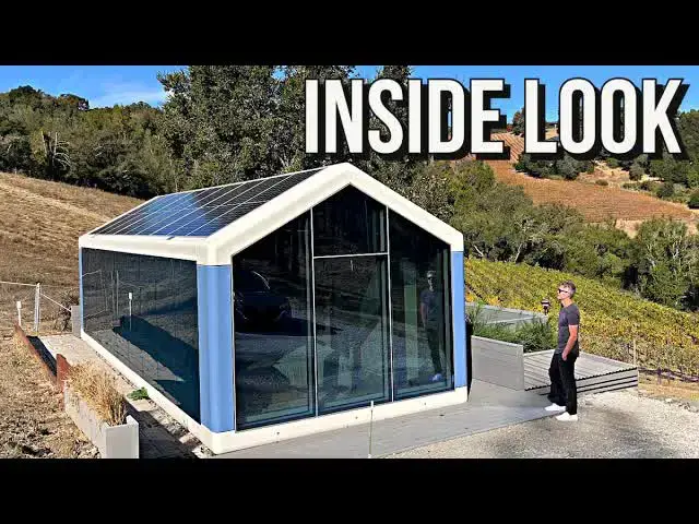 'Video thumbnail for kerry tarnow: california prefab home tour: 400 sq ft tiny house review'