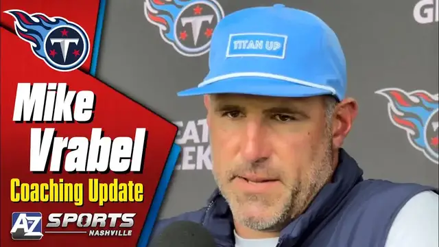 'Video thumbnail for Titans HC Mike Vrabel makes coaching announcement, ahead of preseason game vs Bears'