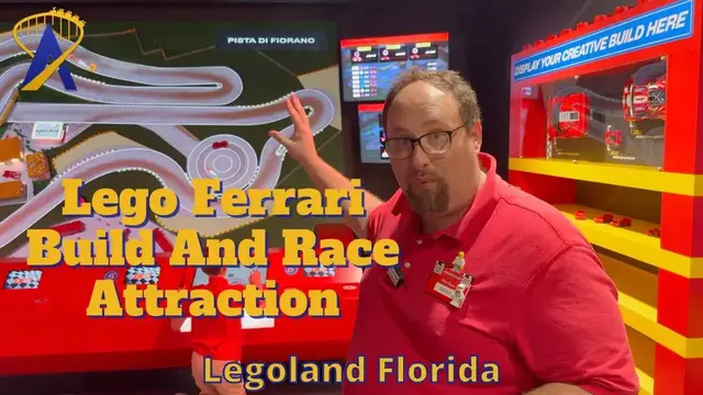 'Video thumbnail for Inside the Lego Ferrari Build And Race Attraction at Legoland Florida'