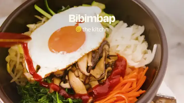 'Video thumbnail for Bibimbap (Korean Mixed Rice Bowl with Vegetables)'