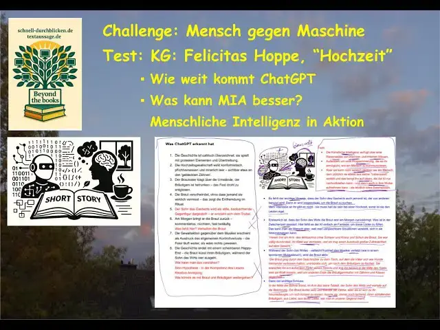 'Video thumbnail for Challenge: KI gegen Mensch - wer versteht die KG "Die Hochzeit" von Felicitas Hoppe besser?'