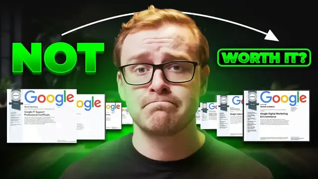 'Video thumbnail for shane hummus: google career certificates: the truth about online training & jobs'