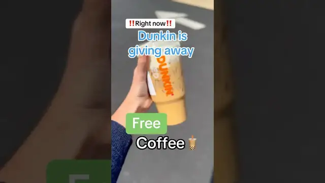 'Video thumbnail for TODAY, Dunkin is giving away FREE Coffee (and here’s how)'