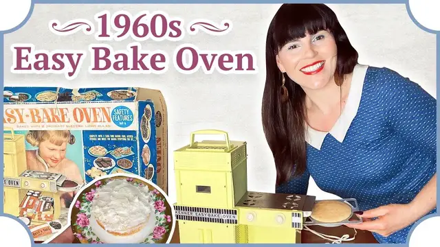 'Video thumbnail for I bought a Vintage 1960s Easy Bake Oven and baked a mini cake!'