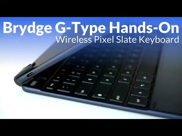 'Video thumbnail for Hands-on with Brydge G-Type: A Wireless Pixel Slate Keyboard'