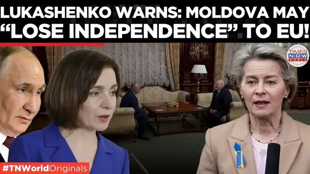 'Video thumbnail for Lukashenko’s Warning to Moldova: Choose Russia or Lose Independence | Times Now World'