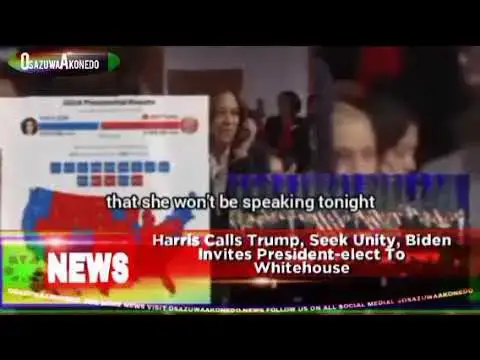 'Video thumbnail for Harris Calls Trump, Seek Unity, Biden Invites President-elect To Whitehouse'