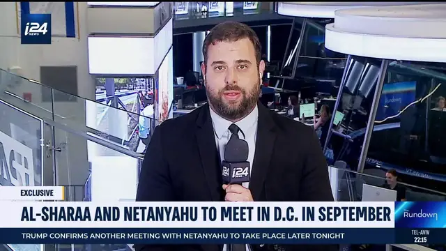 'Video thumbnail for Al-Sharaa and Netanyahu to meet in D.C. in September'