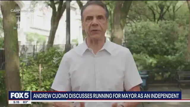 'Video thumbnail for Cuomo talks mayoral campaign as independent'