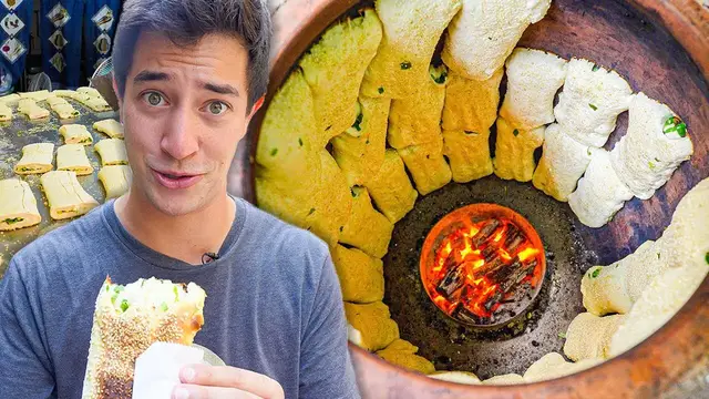 'Video thumbnail for Taiwanese STREET FOODS in Taipei!! FIRE BARREL BUNS * Day & Night Food in Taiwan *'