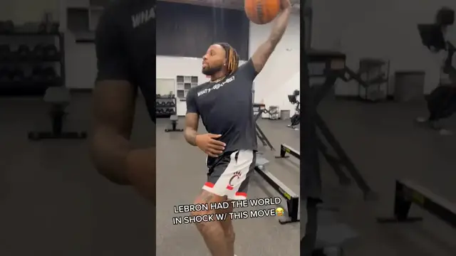 'Video thumbnail for LeBron James' Amazing Basketball Trick Shot'