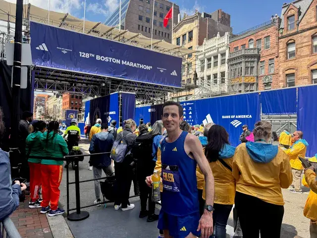 'Video thumbnail for Interview: Ryan Eiler 3d American & 15th Overall 2024 Boston Marathon'