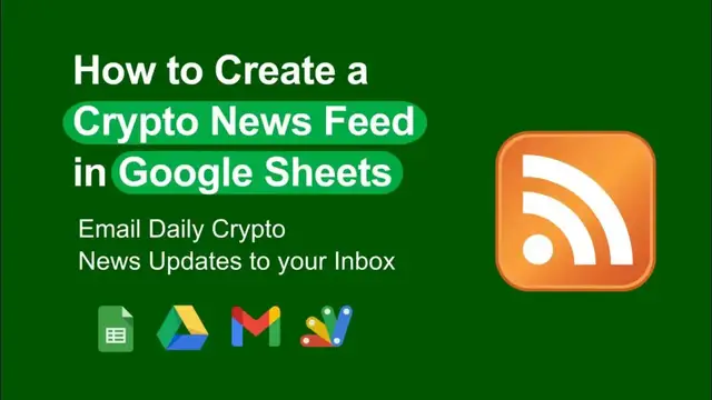 'Video thumbnail for How to Create a Crypto Newsfeed in Google Sheets and send daily Crypto updates to Inbox'