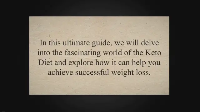 'Video thumbnail for Unlocking the Secrets of the Keto Diet: Your Ultimate Guide to Successful Weight Loss'