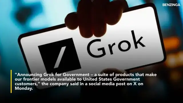 'Video thumbnail for Elon Musk's xAI Launches 'Grok For Government' After Winning $200 Million Pentagon Contract'