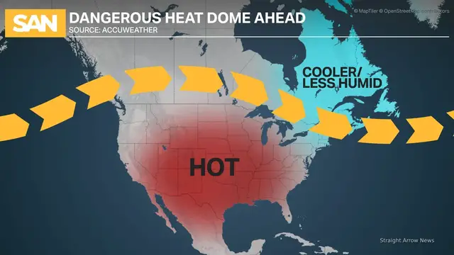 'Video thumbnail for 90 million under heat alerts as US heat dome intensifies'