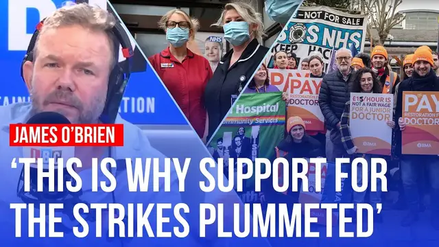 'Video thumbnail for James O'Brien: Why I'm against the doctors' strikes'