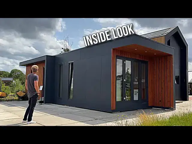 'Video thumbnail for kerry tarnow: affordable prefab home tour in amsterdam! modern design & eco-friendly living.'