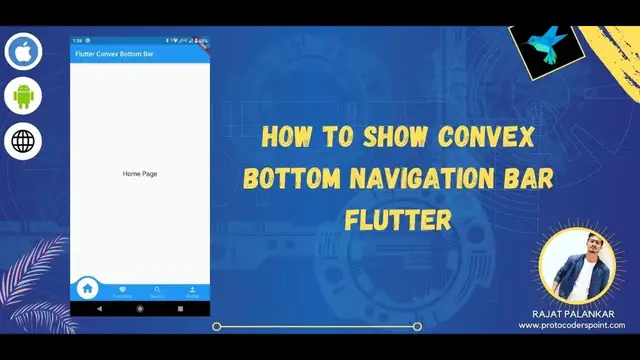 'Video thumbnail for Flutter Bottom Navigation Bar - Convex Botton Bar library'