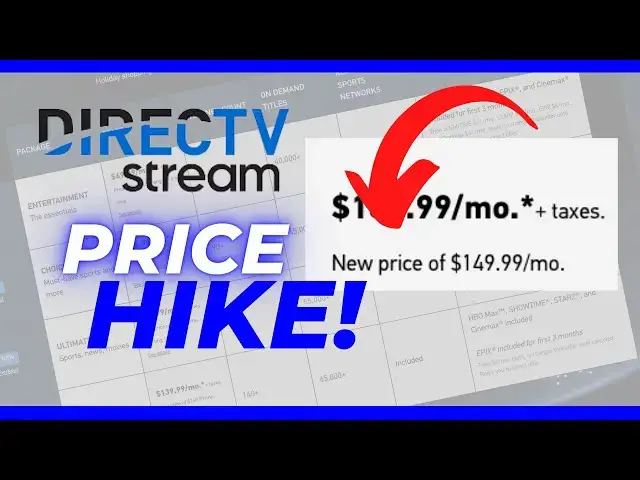 'Video thumbnail for NEWS ALERT: $150/Month to Stream Live TV? DIRECTV STREAM Is Raising Prices Soon!'
