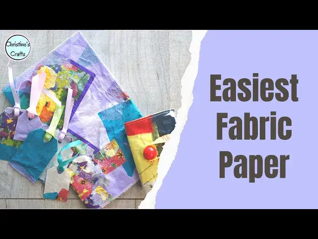 'Video thumbnail for Do It Yourself: Learn to Make Fabulous Fabric Paper'