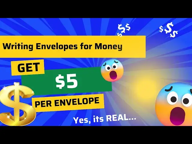 'Video thumbnail for ENVELOPE WRITING FOR MONEY $5 PER ENVELOPE - YES, ITS REAL!'