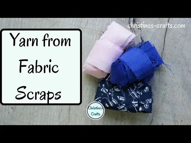 'Video thumbnail for HOW TO MAKE YARN FROM FABRIC SCRAPS - Upcycling DIY project to avoid landfill waste'