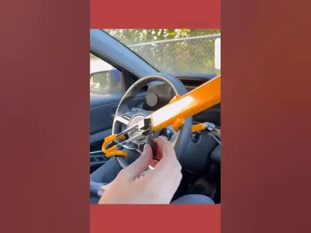 'Video thumbnail for Heavy Duty Antitheft Steering Wheel Lock #shorts #ytshorts'