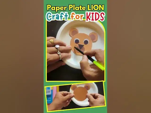 'Video thumbnail for Paper Plate LION Craft for KIDS #paperplatecrafts #papercrafts #paperplatelion'