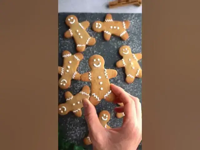 'Video thumbnail for Easy & Delicious Gingerbread Men Cookies | Myprotein #shorts'