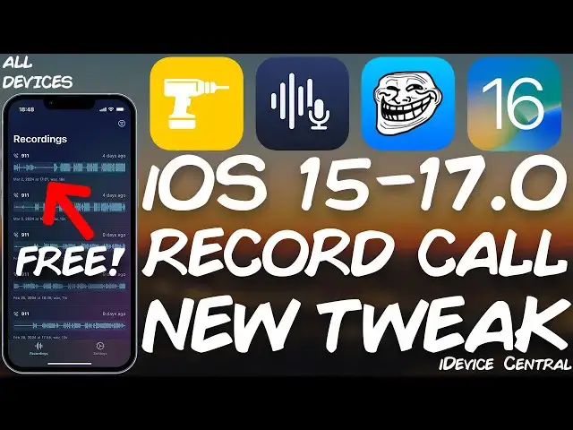 'Video thumbnail for MUST-HAVE JAILBREAK TWEAK iOS 15 - 17.4 (All Devices): TrollRecorder'