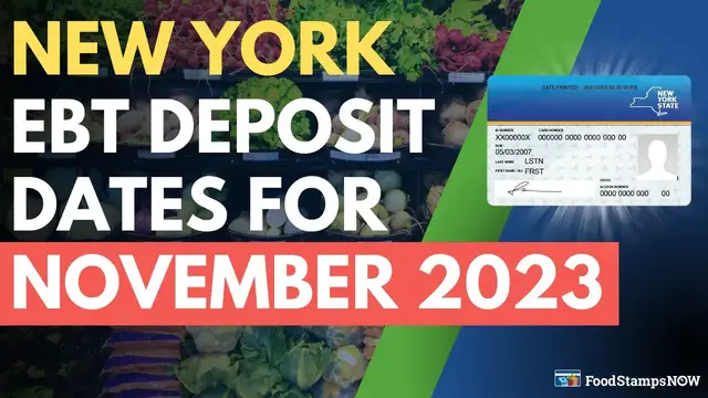 'Video thumbnail for New York Food Stamp Deposit Dates for November 2023'