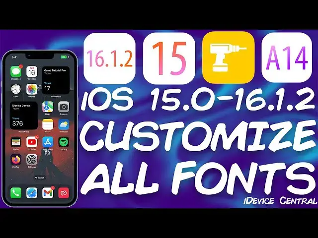 'Video thumbnail for iOS 15.0 - 16.1.2 JAILBREAK News: App RELEASED For Changing All iOS Fonts / Custom Font, ALL Devices'