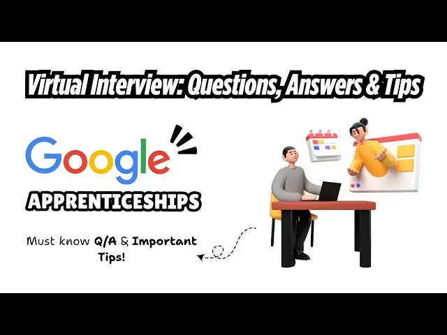 'Video thumbnail for Google Apprenticeship Virtual Interview: Questions, Answers & Tips || thewodm'
