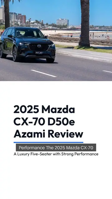 'Video thumbnail for 2025 Mazda CX-70 D50e Azami review'