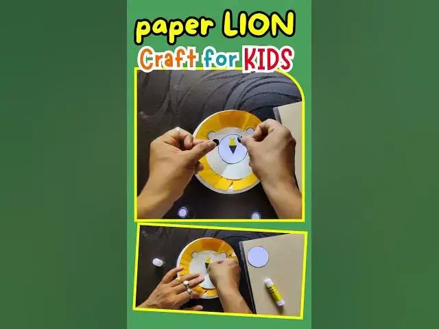 'Video thumbnail for Paper lion craft for kids (with mane) #papercrafts #paperlioncraft #kidscrafts'