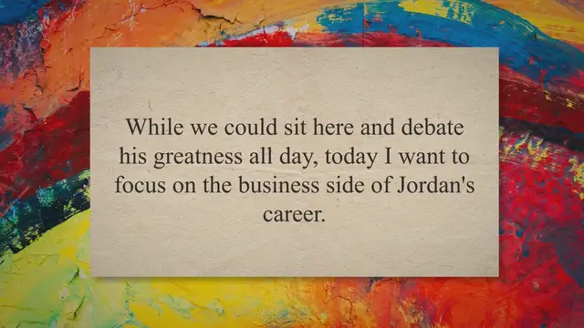 'Video thumbnail for How Much Does Michael Jordan Earn From Jordan Brand?'