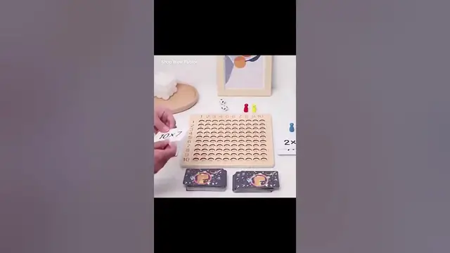 'Video thumbnail for Educational Multiplication Toy | Montessori Maths Board Game | 🔗 Link is in Description'