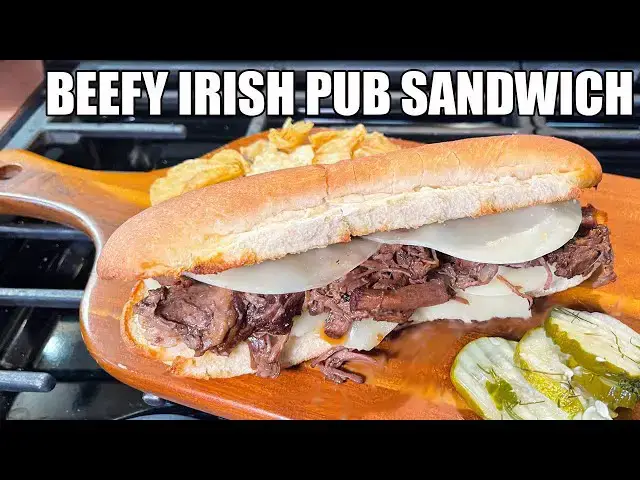 'Video thumbnail for BEEFY IRISH PUB SANDWICH The Most Amazing Flavored Roast'