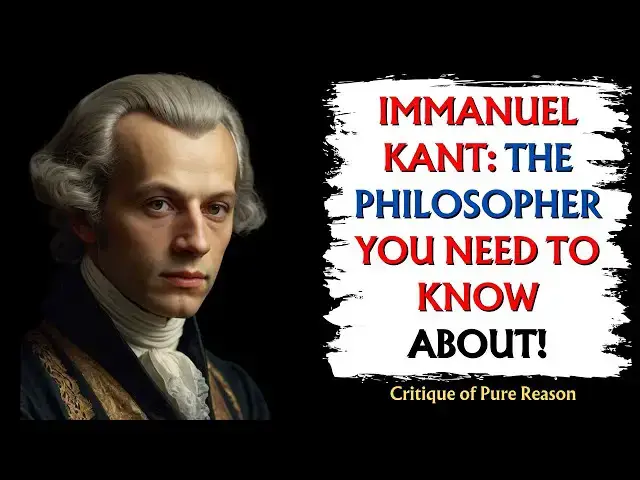 'Video thumbnail for Immanuel Kant: The Philosopher You NEED To Know About #philosophy'
