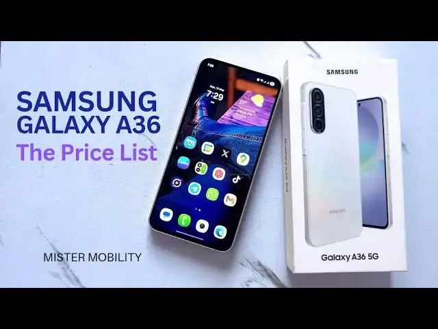 'Video thumbnail for Samsung Galaxy A36 Prices in the US, Canada, UK, Germany/EU, Australia, and Nigeria'