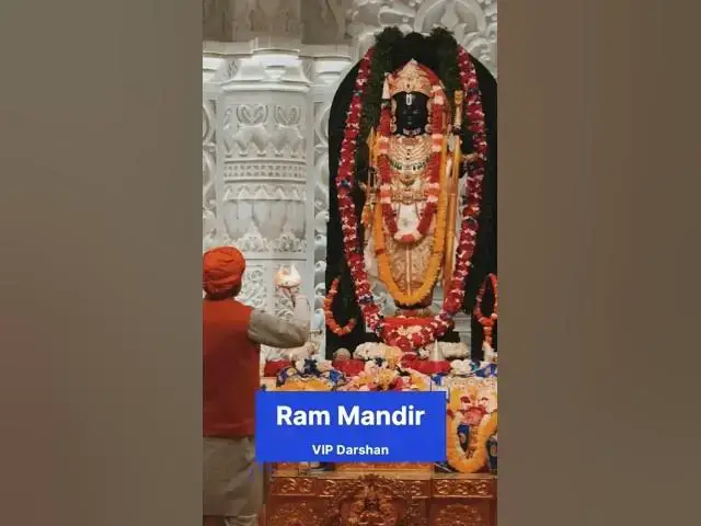 'Video thumbnail for VIP🔥DARSHAN RAM MANDIR 🙏 AYODHYA TEMPLE #ayodhya #rammandir #travelvideo'