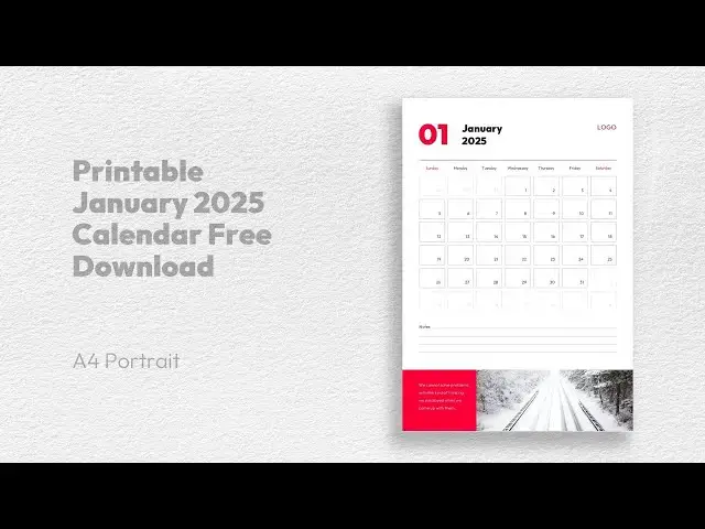 'Video thumbnail for January 2025 Monthly Calendar PowerPoint Template Free Download by mslides'