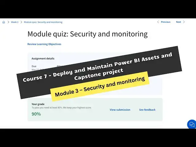 'Video thumbnail for deploy and maintain assets power bi assets and capstone project coursera week 3 answers'