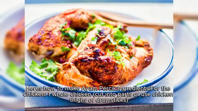 'Video thumbnail for Ayam percik (chicken with percik sauce) Recipe'